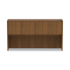 Alera Valencia Series Hutch With Doors, 4 Compartments, 64.75w x 15d x 35.38h, Modern Walnut