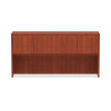 Alera Valencia Series Hutch With Doors, 4 Compartments, 70.63w x 15d x 35.38h, Medium Cherry