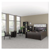 Glass Door Set With Silver Frame For 72" Wide Hutch, 17w X 16h, Clear, 4 Doors/Set