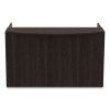 Alera Valencia Series Reception Desk With Transaction Counter, 71" X 35.5" X 29.5" To 42.5", Espresso