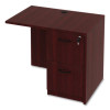 Alera Valencia Series Reversible Return/Bridge Shell, 35w x 23.63d x 29.5h, Mahogany