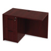 Alera Valencia Series Reversible Return/Bridge Shell, 42w x 23.63d x 29.5h. Mahogany