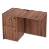 Alera Valencia Series Reversible Return/Bridge Shell, 42w x 23.63d x 29.5h, Modern Walnut