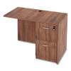 Alera Valencia Series Reversible Return/Bridge Shell, 42w x 23.63d x 29.5h, Modern Walnut