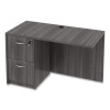 Alera Valencia Series Reversible Return/Bridge Shell, 47.25w x 23.63d x 29.5h, Gray