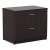Alera Valencia Series Lateral File, 2 Legal/Letter-Size File Drawers, Espresso, 34" X 22.75" X 29.5"
