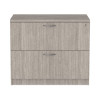 Alera Valencia Series Lateral File, 2 Legal/Letter-Size File Drawers, Gray, 34" x 22.75" x 29.5"
