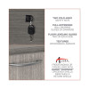 Alera Valencia Series Full Pedestal File, Left/Right, 3-Drawers: Box/Box/File, Legal/Letter, Gray, 15.63" x 20.5" x 28.5"