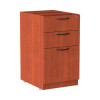 Alera Valencia Series Full Pedestal File, Left/Right, 3-Drawers Box/Box/File, Legal/Letter, Medium Cherry, 15.63"x20.5"x28.5"