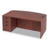 Alera Valencia Series Full Pedestal File, Left/Right, 3-Drawers Box/Box/File, Legal/Letter, Medium Cherry, 15.63"x20.5"x28.5"