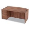 Alera Valencia Series Full Pedestal File, Left/Right, 3-Drawer: Box/Box/File, Legal/Letter, Modern Walnut,15.63 x 20.5 x 28.5