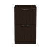 Alera Valencia Series Full Pedestal File, Left Or Right, 2 Legal/Letter-Size File Drawers, Espresso, 15.63" X 20.5" X 28.5"