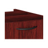 Alera Valencia Series Full Pedestal File, Left Or Right, 2 Legal/Letter-Size File Drawers, Mahogany, 15.63" X 20.5" X 28.5"