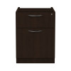 Alera Valencia Series Hanging Pedestal File, Left/Right, 2-Drawers: Box/File, Legal/Letter, Espresso, 15.63" X 20.5" X 19.25"