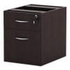 Alera Valencia Series Hanging Pedestal File, Left/Right, 2-Drawers: Box/File, Legal/Letter, Espresso, 15.63" X 20.5" X 19.25"