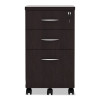 Alera Valencia Series Mobile Pedestal File, Left/Right, 3-Drawer: Box/Box/File, Legal/Letter, Espresso, 15.88 X 20.5 X 28.38