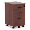 Alera Valencia Mobile Pedestal File, Left/Right, 3-Drawer Box/Box/File, Legal/Letter, Medium Cherry, 15.88" x 20.5" x 28.38"