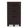 Alera Valencia Series Mobile Pedestal File, Left/Right, 3-Drawers: Box/Box/File, Legal/Letter, Mahogany, 15.88 X 20.5 X 28.38