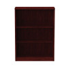 Alera Valencia Series Bookcase, Three-Shelf, 31.75w x 14d x 39.38h, Mahogany