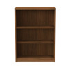 Alera Valencia Series Bookcase, Three-Shelf, 31.75w x 14d x 39.38h, Modern Walnut