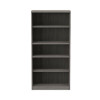 Alera Valencia Series Bookcase, Five-Shelf, 31.75w x 14d x 64.75h, Gray