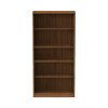 Alera Valencia Series Bookcase, Five-Shelf, 31.75w x 14d x 64.75h, Modern Walnut