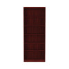 Alera Valencia Series Bookcase, Six-Shelf, 31.75w x 14d x 80.25h, Mahogany