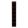 Alera Valencia Series Narrow Profile Bookcase, Six-Shelf, 11.81w x 11.81d x 71.73h, Mahogany
