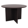 Alera Valencia Round Conference Table With Legs, 42" Diameter x 29.5h, Espresso