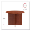 Alera Valencia Round Conference Table With Legs, 42" Diameter x 29.5h, Medium Cherry