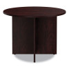 Alera Valencia Round Conference Table With Legs, 42" Diameter x 29.5h, Mahogany