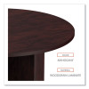 Alera Valencia Round Conference Table With Legs, 42" Diameter x 29.5h, Mahogany