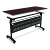 Alera Valencia Flip Training Table Base, Modesty Panel, 57.88w x 19.75d x 28.5h, Black