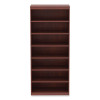 Alera Valencia Series Square Corner Bookcase, Seven-Shelf, 35.63w x 11.81d x 83.86h, Cherry