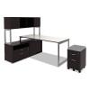 Alera Valencia Series Mobile Pedestal, Left Or Right, 2-Drawers: Box/File, Legal/Letter, Espresso, 15.88" X 19.13" X 22.88"