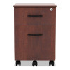 Alera Valencia Series Mobile Pedestal, Left/Right, 2-Drawers: Box/File, Legal/Letter, Medium Cherry, 15.88" X 19.13" X 22.88"