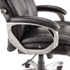 Alera Veon Series Executive High-Back Bonded Leather Chair, Supports Up To 275 Lb, Black Seat/Back, Graphite Base