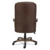 Alera Veon Series Executive High-Back Bonded Leather Chair, Supports Up To 275 Lb, Brown Seat/Back, Bronze Base