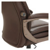 Alera Veon Series Executive High-Back Bonded Leather Chair, Supports Up To 275 Lb, Brown Seat/Back, Bronze Base