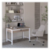Mid-Century Task Chair, Supports Up To 275 Lb, 18.9" To 22.24" Seat Height, Cream Seat, Cream Back