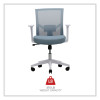 Mesh Back Fabric Task Chair, Supports Up To 275 Lb, 17.32" To 21.1" Seat Height, Seafoam Blue Seat/Back