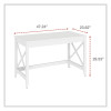 Farmhouse Writing Desk, 47.24" x 23.62" x 29.53", White