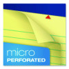 Perforated Writing Pads, Wide/Legal Rule, (50) Canary Yellow 8.5 x 11 Sheets, Dozen