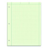 Evidence Engineer's Computation Pad, Quadrille Rule (5 Sq/In, 1 Sq/In), (100) Green-Tint 8.5 x 11 Sheets