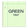 Evidence Engineer's Computation Pad, Quadrille Rule (5 Sq/In, 1 Sq/In), (100) Green-Tint 8.5 x 11 Sheets