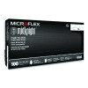 Microflex Midknight Powder-Free Nitrile Gloves, 2X-Large, 4.7 Mil (Palm), 5.9 Mil (Fingers), 9.6" Long, Black, 100/Box