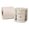 Recycled One-Ply Standard Bathroom Tissue, Septic Safe, White, 1,200 Sheets/Roll, 80 Rolls/Carton