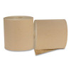 Recycled Hardwound Paper Towels, 1-Ply, 8" x 600 Ft, 1.6 Core, Kraft, 12 Rolls/Carton