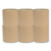 Recycled Hardwound Paper Towels, 1-Ply, 7.88" x 800 Ft, 1.8 Core, Kraft, 6 Rolls/Carton