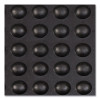 Bubble Flex Anti-Fatigue Mat, Rectangular, Black Crush-Resistant Non-Slip Surface, 24" x 36"